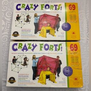 Crazy Forts Building Construction Sets 2 Boxes Purple Green